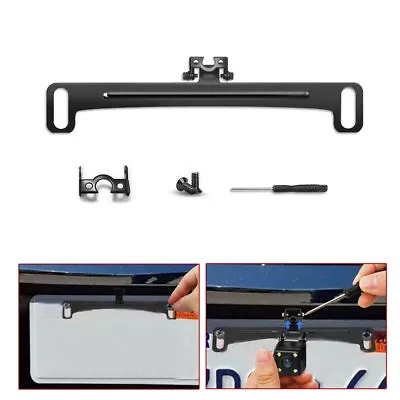 Universal Car Parts Back License Plate Camera Bracket Frame Kit Auto Accessories • $8.79