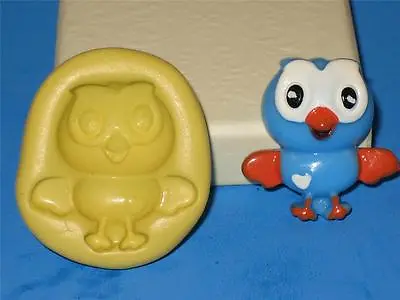 $5.25 • Buy Owl 2D Push Mold Food Safe Silicone A105 Cake Topper 