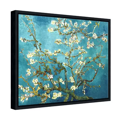 Black Framed Canvas Print Van Gogh Painting Wall Art Home Decor Almond Blossom • $28.19