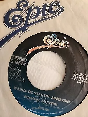 Michael Jackson Wanna Be Startin' Somethin' 45 • $4.59