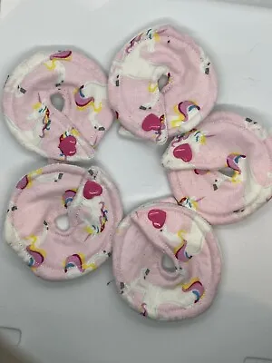 G-TUBE PADS  MIC-KEY Button Nursing Pads Unicorn Hearts Set Of 5 • $12