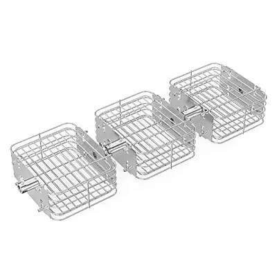 Onlyfire Chef Rotisserie Basket Set 3 Pack Stainless Steel Rectangular Mini R... • $43.66