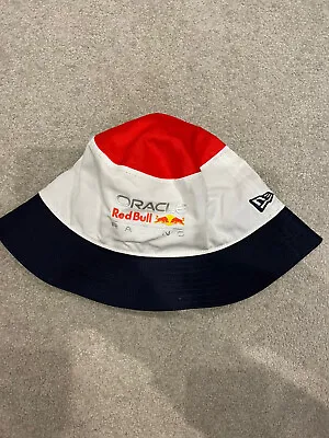 BNWT F1 Oracle Red Bull Racing New Era Replica Bucket Hat Red/Blue/White Large • £15