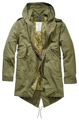 £127.46 • Buy Brandit Jacket Men's Jacket Military M51 US Over Parka Sizes Olive