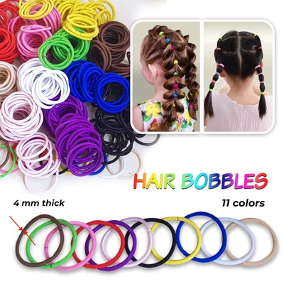 £1.49 • Buy 15/30/60 School Uniform Endless Hair Elastics Bobbles Bands Ponios Thick Strong