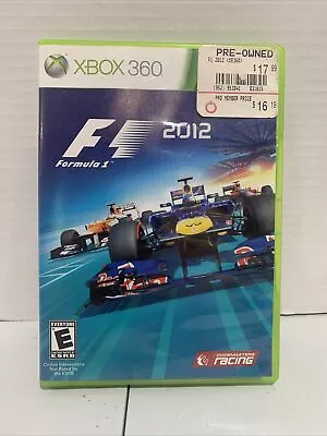 F1 2012 Formula 1 Xbox 360 (Microsoft Xbox 360 2012) Complete • $19.99