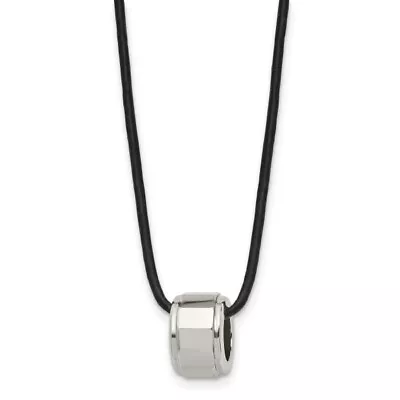 Tungsten Cord 18 Inch Chain Leather Necklace • $97