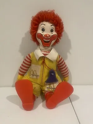 VINTAGE 1978 RONALD MCDONALD 21  CLOWN DOLL W/ PURPLE GRIMACE Missing Whistle • $30