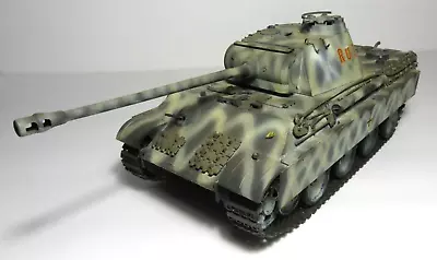 Vintage V Panther Nazi German WWII Tank Model Kit Nichimo Motorized Pro Built • $34.99