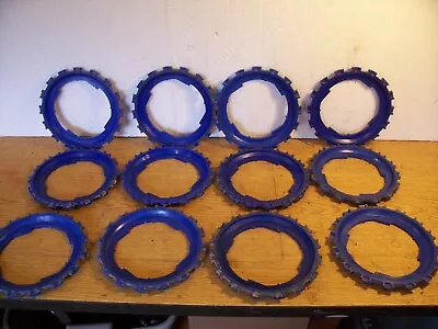 2 Plastic Lustran JD Planter Plates B5 Blue Lot V • $9