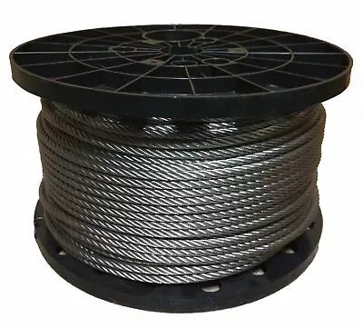 1/4  Stainless Steel Aircraft Cable Wire Rope 7x19 Type 304 (300 Feet) • $292