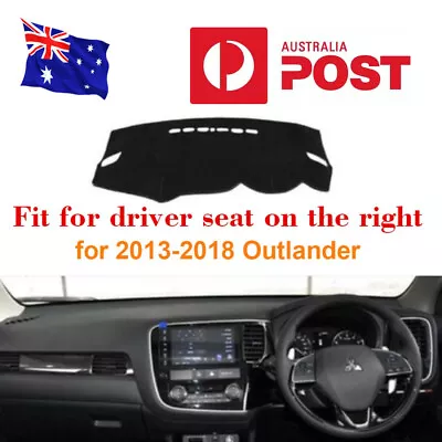 $23.58 • Buy BLACK DASH MAT ANTI-SLIP DASHMAT For Mitsubishi Outlander 2013-2020
