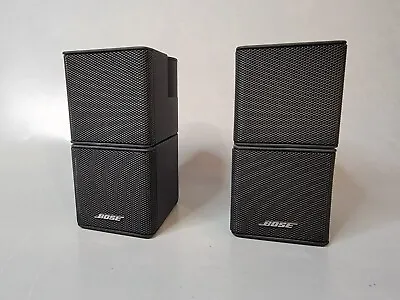 Bose Lifestyle Jewel Mini Double Cube Speakers Acoustimass Black | Qty 2X • $69.99