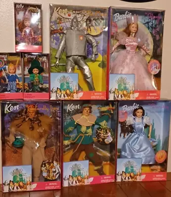 NIB Barbie Wizard Of Oz 1999 Collection Set Of 5. Also Includes 3 Munchkin Set. • $254.98