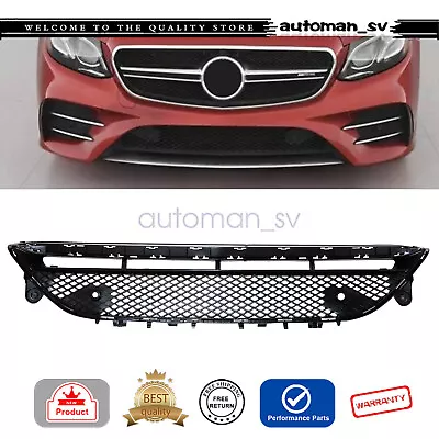 New Front Bumper Cover Grille Fits 2017-2020 MERCEDES-BENZ E300 E350 MB1036156 • $58.99