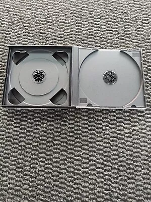 5 X CD DVD 4-way Jewel Clear Cases 25 Mm For 4 Disc With Black Tray Pack Of 5 • £6.99