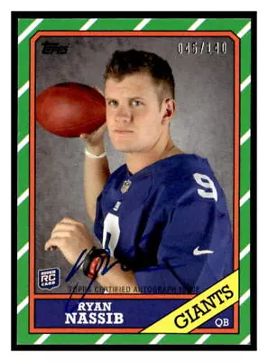 Ryan Nassib 2013 Topps 14  AU SN140  1986 Rookie Autographs  Auto • $4.99