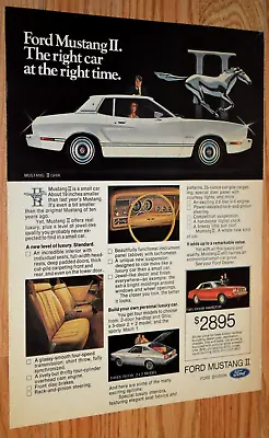 ★★1974 Mustang Ii Ghia Original Vintage Advertisment Ad-74 Ford★★ • $9.99