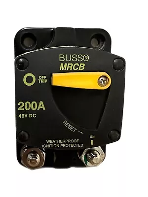 Bussmann DC Circuit Breaker MRCB 200 Amp 187200F Manual Reset CB187F-200 • $145