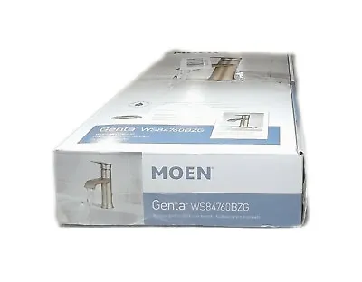 MOEN Genta Single Hole Single-Handle Bathroom Faucet In Bronzed Gold WS84760BZG • $99.95