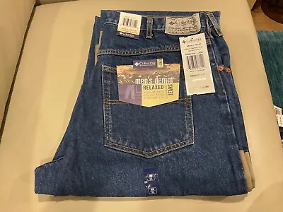 Vintage Columbia Tough Mother Jeans Mens 36 X 32 Pants Canvas Brush Hunting • $27.99