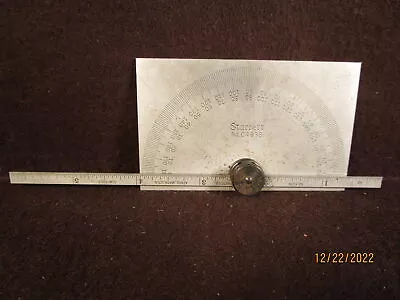Vintage L.S. Starrett No. 493B Protractor 7  Blade Machinist's Bevel Angle Tool • $29.99