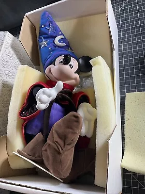 Franklin Heirloom  “The Sorcerers Apprentice” Mickey Mouse Doll 14  Tall New • $159.99