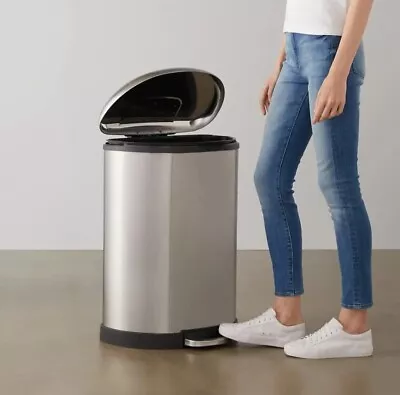 £38 • Buy Amazon Basics 50 Litre Pedal Bin - D Shape - Brand New SEALED Rrp £80