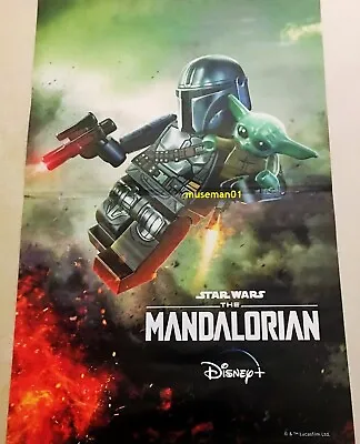 STAR WARS THE MANALORIAN & GROGU BABY YODA POSTER ~ 2023 LEGO ⊱New ~ @LOOK@ • $10.95