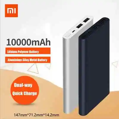 $19.75 • Buy Mi Xiaomi 10000mAh Power Bank Lightweight Quick Charge Dual USB Micro Universal
