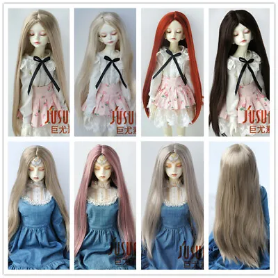 JD016 Straight BJD Synthetic Mohiar Wig Suit All Sizes Doll Wholesale Doll Hair • $23.99