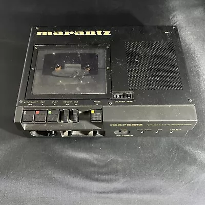 Marantz PMD101 Portable Standard Cassette Recorder & Player FOR PARTS OR REPAIR • $39.99