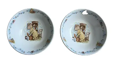 Lot 2 Royal Doulton Disney Classic Winnie The Pooh 6” Width Soup Cereal Bowl • $16.14