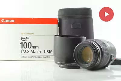 【 Appearan MINT In BOX 】Canon EF 100mm F/2.8 Macro USM Telephoto Lens From... • $517.33