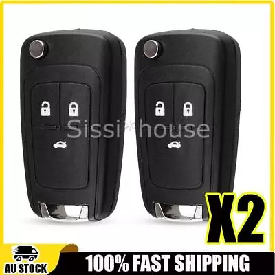 2PCS For Holden Cruze Barina Trax 3 Button Remote Flip Key Blank Shell/Case OZ • $12.25