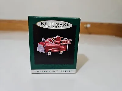 MURRAY FIRE TRUCK Hallmark MINIATURE Christmas Ornament 1996 Kiddie Car Classics • $4.99