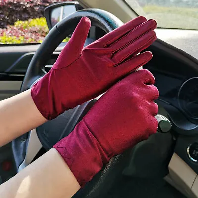 £4.59 • Buy Summer Thin Sun Protect Gloves Men Women Etiquette Dance Gloves Driving Glove