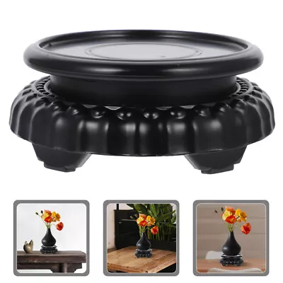  Chinese Wooden Base Decorative Stand Carved Vase Stand Plant Display Craft • $20.22