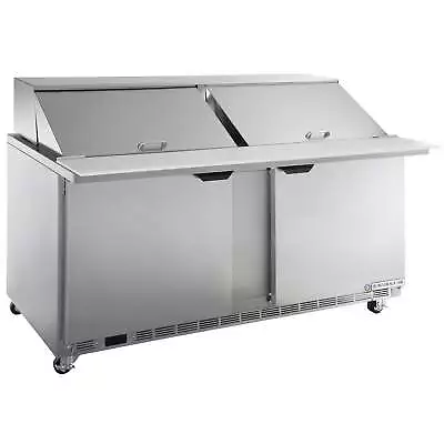 Beverage-Air 60  2 Door Mega Top ADA Height Refrigerated Sandwich Prep Table • $5406.23