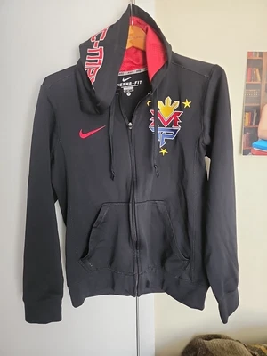 $49.99 • Buy Nike Manny Pacquiao Pac-Man Therma Fit Full Zip Black Hoodie Mens Size Small HTF