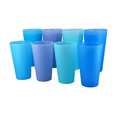 YUYUHUA 32-ounce Plastic Cups Reusable Large Plastic Tumblers Dishwasher Safe • $29.22