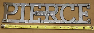 Pierce Pacific  Emblem Trim Badge Decal Metal Nameplate Chrome Vintage • $185