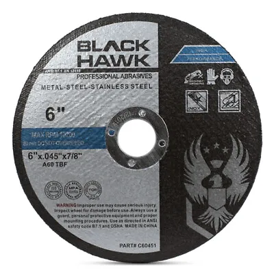 100 Pack 6 X.045 X7/8  Cut Off Wheel - Metal & Stainless Steel Cutting Discs • $104.99