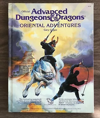 Dungeons & Dragons - AD&D ORIENTAL ADVENTURES • $75