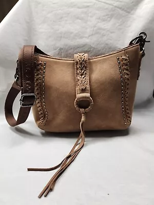 Montana West Genuine Leather Studded Concealed And Carry Crossbody Purse • $49.50