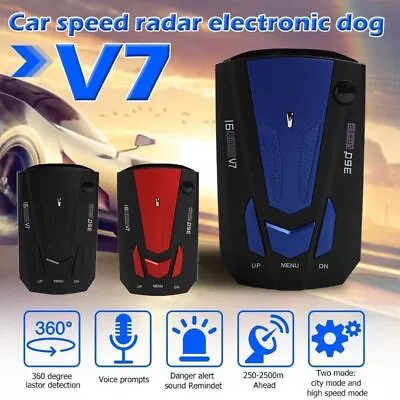 $15.16 • Buy Car 16 Band 360° Anti-Police GPS Camera Laser Radar Detector Voice Alert NEW US