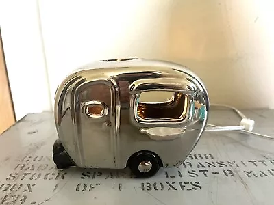 Retro Style Ting Shen Ceramic? Airstream Trailer Lamp / Nightlight - Works! • $39.99