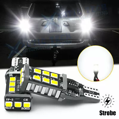 921 912 LED Strobe Flash Backup Reverse Light Bulbs For Toyota 4Runner 2001-2020 • $12.78