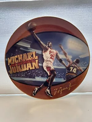 Vintage  His Airness  Michael Jordan Plate 1998 Bradford Exchange Chicago Bulls • $19.99