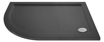 Resin Shower Tray - Left Hand Offset Quadrant - 900mm X 760mm - Slate Grey • £117